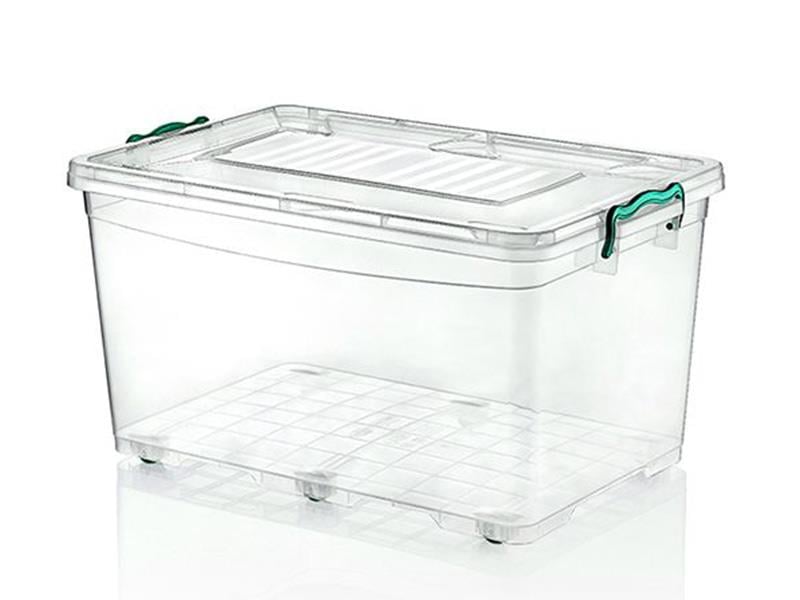 HobbyLife 02 1109 Kapaklı Tekerlekli Multibox Saklama Kabı 50 Litre | ID2701