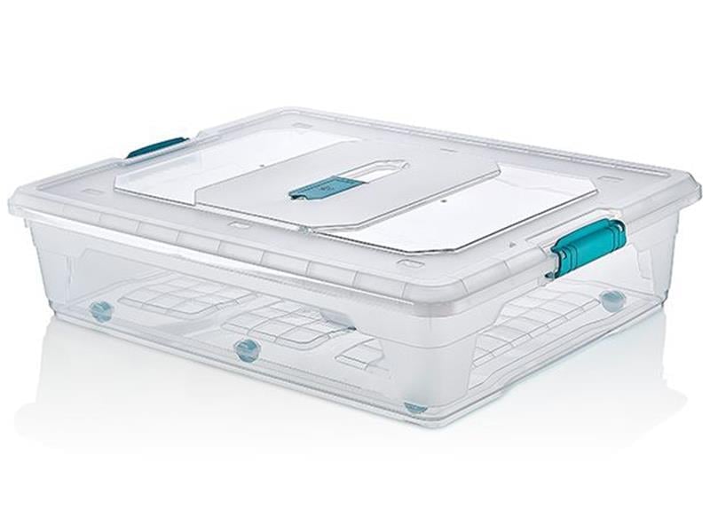 HobbyLife 02 1180 Kapaklı Tekerlekli Mega Multibox Saklama Kabı 55 Litre | ID2703