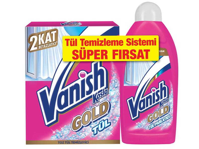 Kosla Vanish Tül Toz Deterjan 450 Gr ve Tül Parlatıcı 450 Ml 2' li Set | ID4159