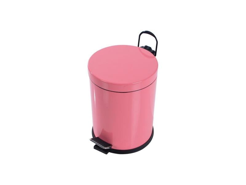 Krom Boyalı Paslanmaz Pedallı Çöp Kovası 5 Litre | ID3019