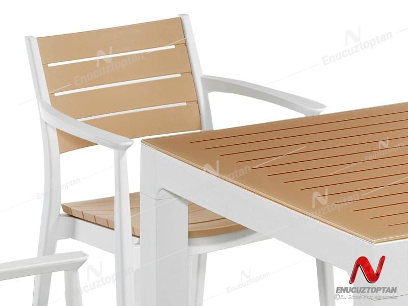 Novussi NST-011 Regnum Bahçe Masa Takımı Camlı Masa + 6 Koltuk | ID4655