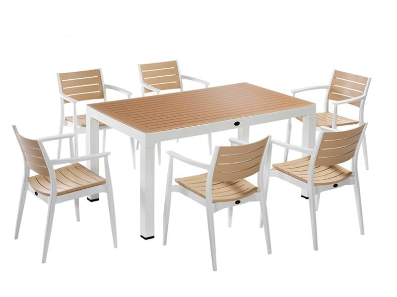 Novussi NST-011 Regnum Bahçe Masa Takımı Camlı Masa + 6 Koltuk | ID4655