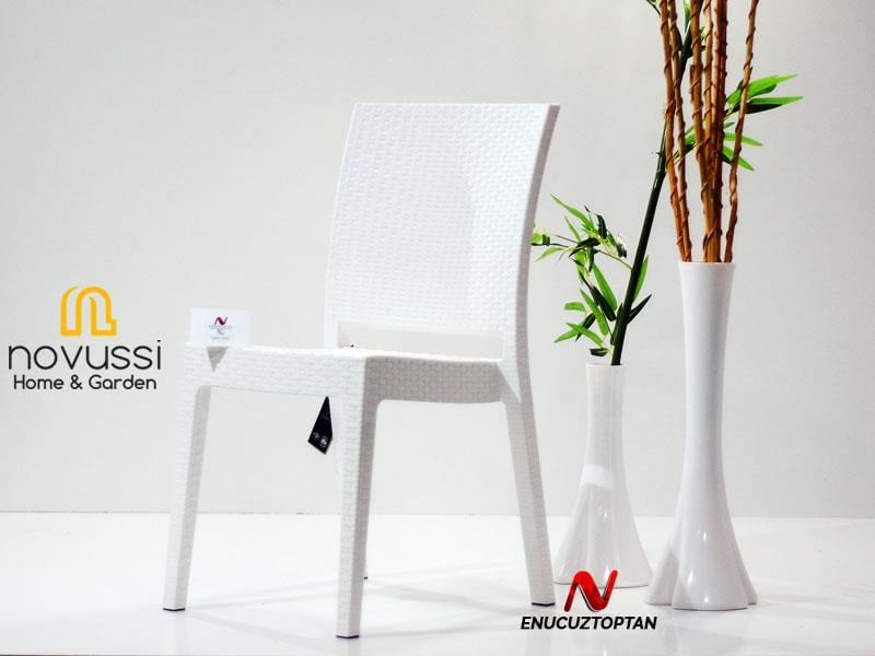 Novussi R007 Nice Rattan Sandalye Krem | ID1216