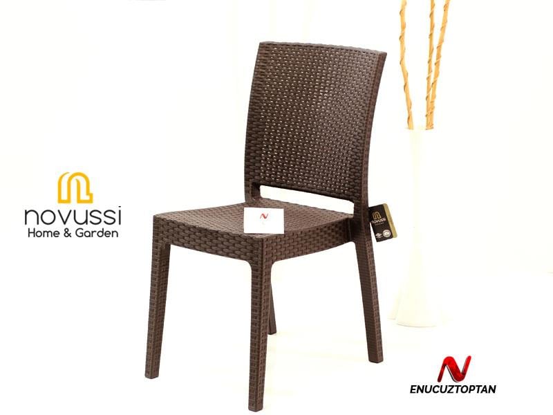 Novussi R007 Nice Rattan Sandalye Krem | ID1216