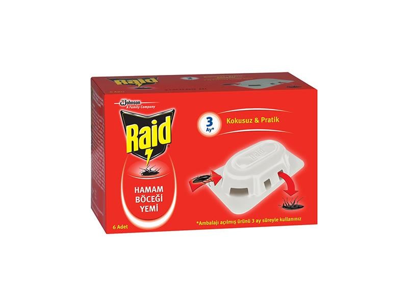 Raid Hamam Böceği Yemi Kokusuz 6 Adet | ID4194