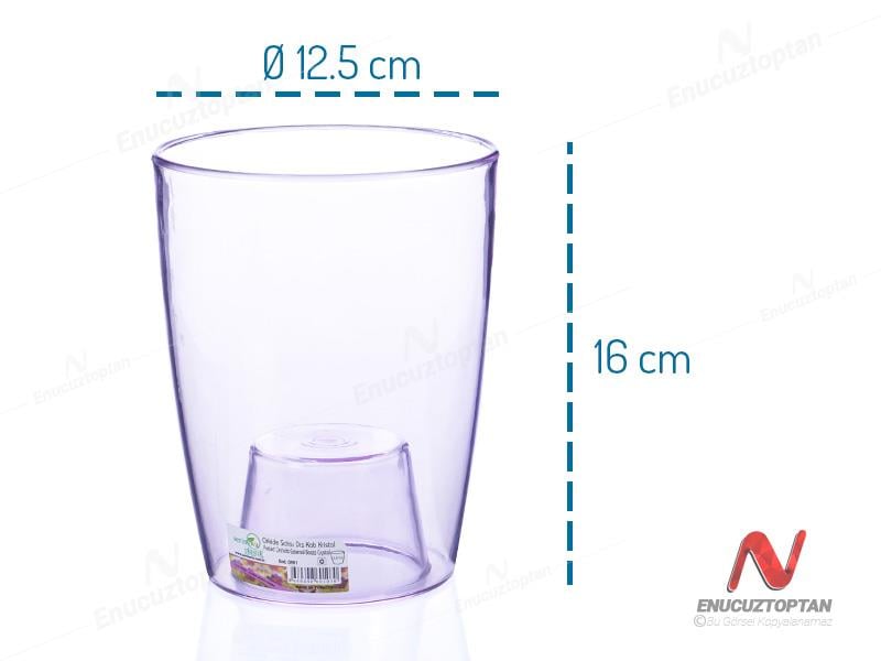 Serinova ORK1 Orkide Şeffaf Saksı 1.3 Litre Orkide Dış Kabı | ID2851