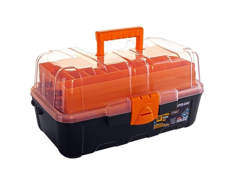Super-Bag 16 inç Raflı Balıkçı Alet Takım Çantası ASR-5038 | ID4690