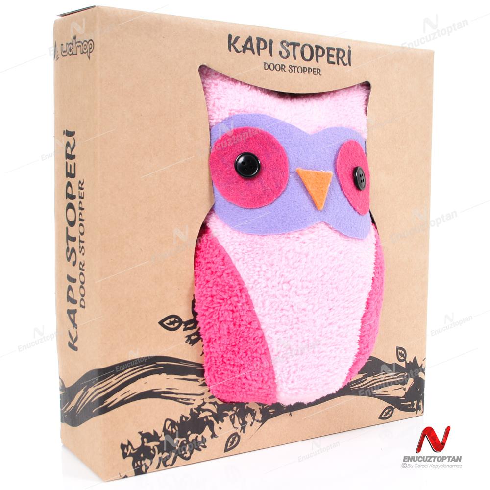 Wellmop Baykuş Desenli Peluş Kapı Pencere Stoperi | ID5359