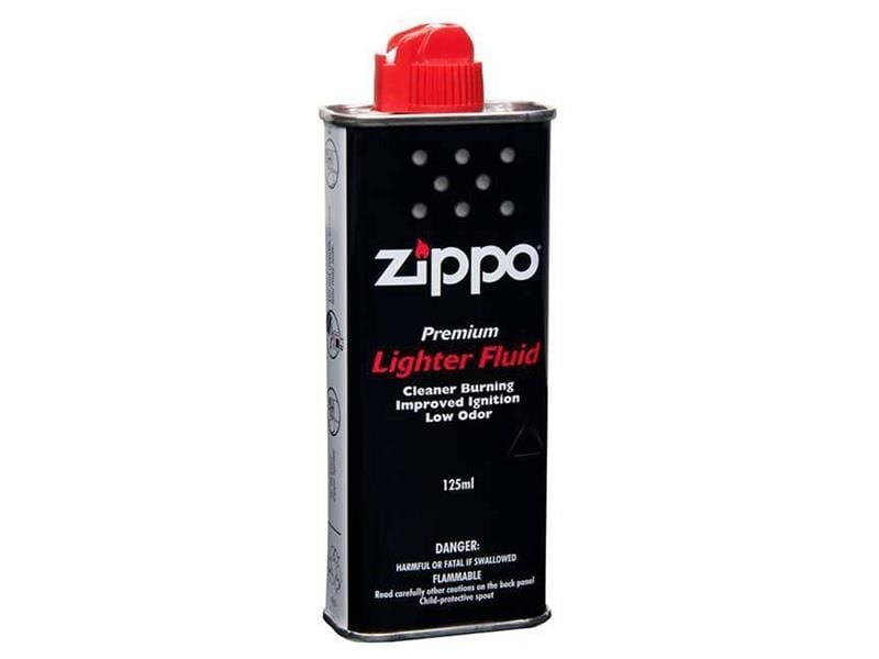 Zippo Çakmak Benzin Siyah Kutu Kırmızı Kapaklı 125 ml | ID4084