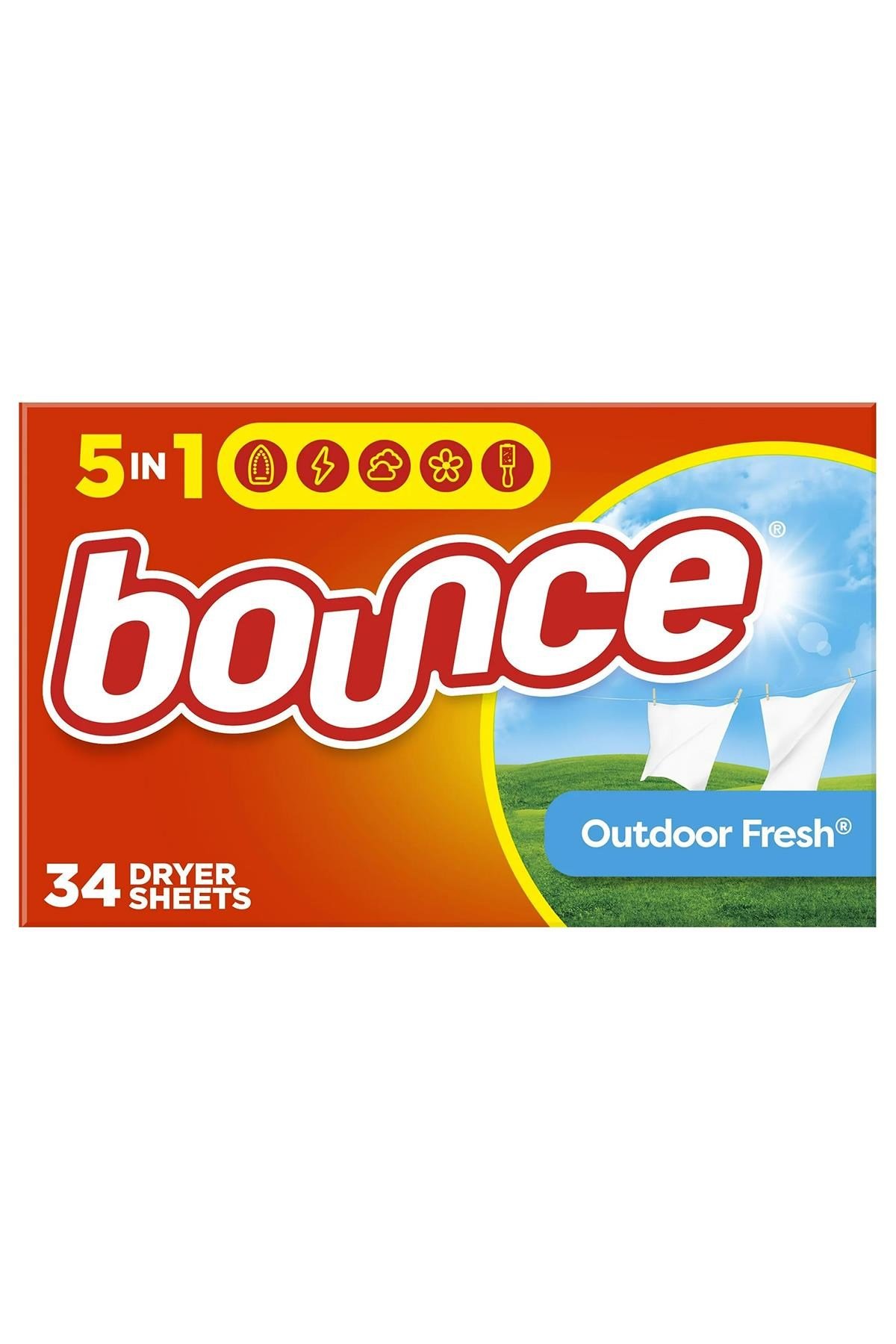 Bounce Outdoor Fresh Kurutma Makinesi Mendili 34 Adet