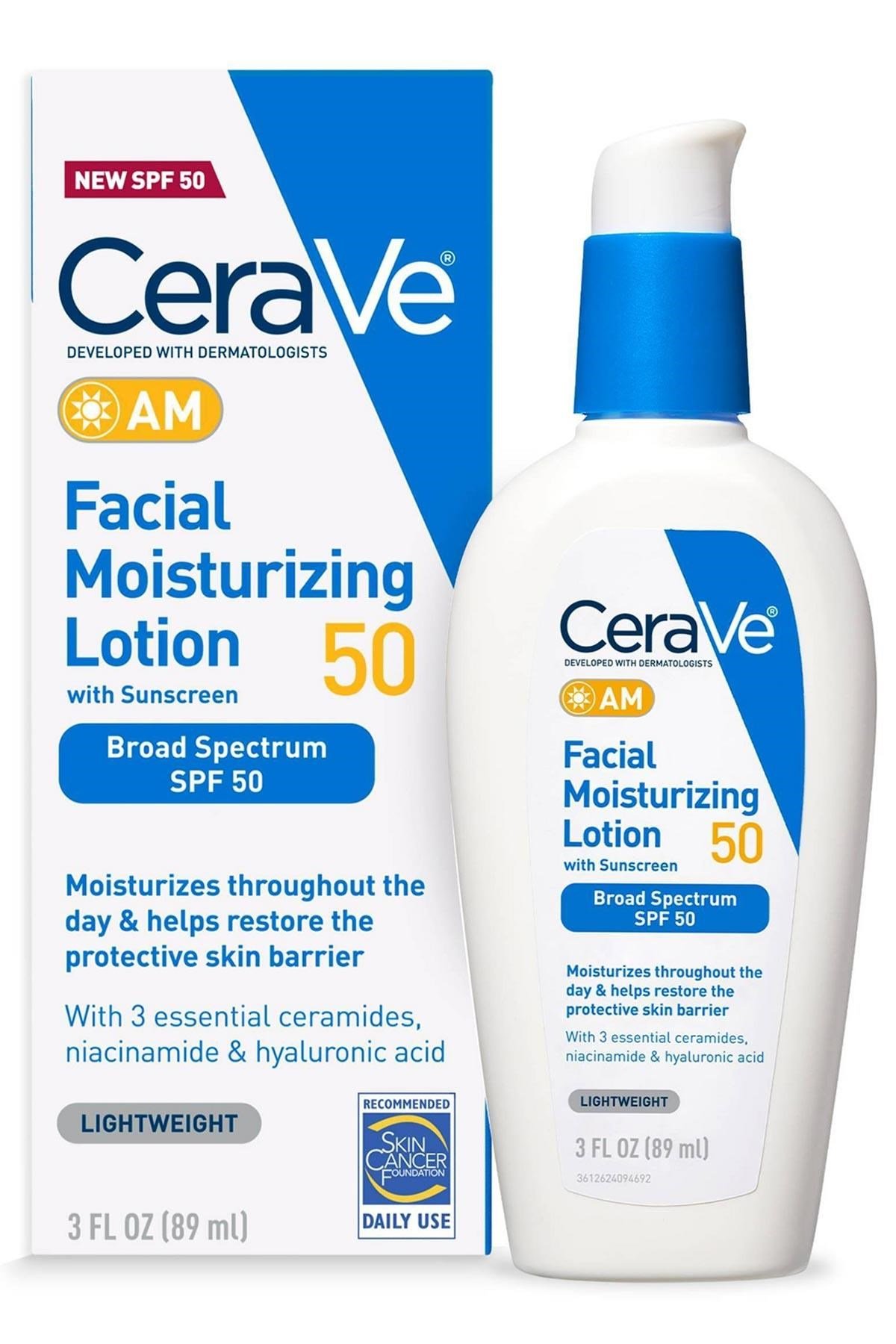 CeraVe SPF50 Nemlendirici Yüz Losyonu 89ML