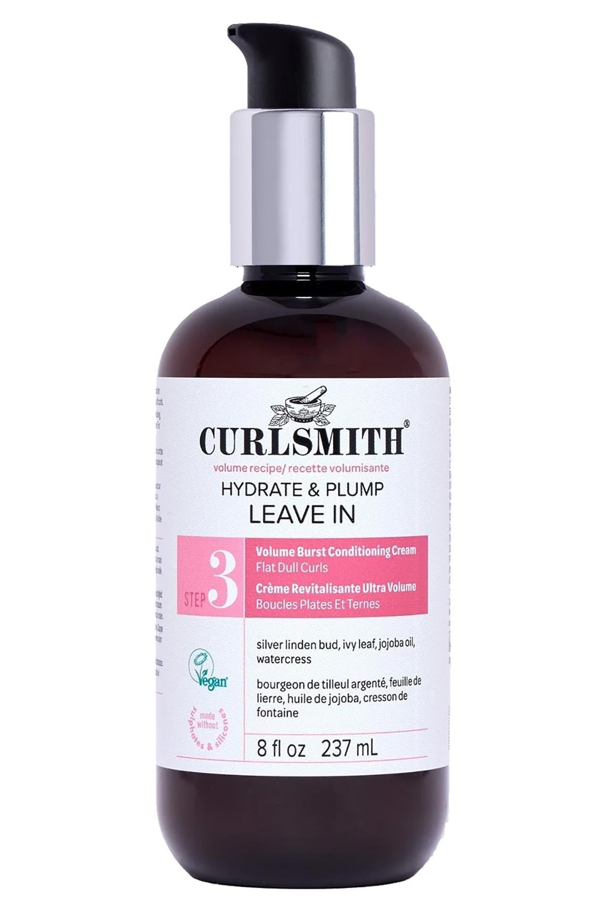 Curlsmith Hydrate & Plump Hacimlendirici ve Nemlendirici Durulanmayan Saç Kremi 237ML