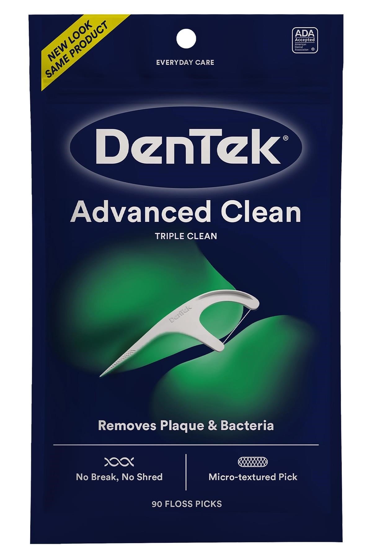 DenTek Advanced Clean Çatal Diş İpi Kürdanlı 90 Adet