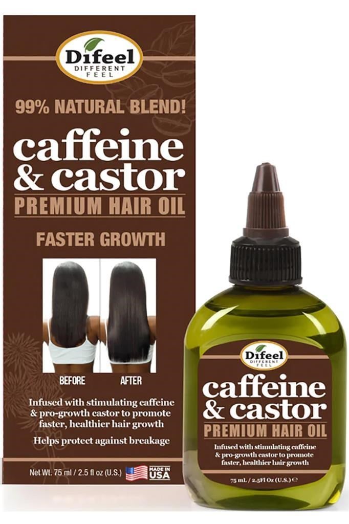 Difeel Caffeine & Castor Yavaş Uzayan Saçlara Özel Saç Bakım Yağı 75ML