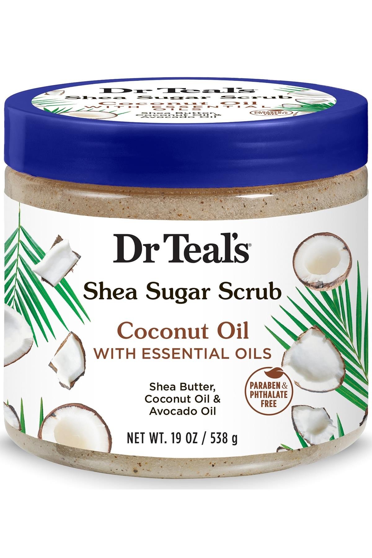 Dr.Teal's Shea Sugar Scrub Coconut Oil Vücut Şeker Peeling 538GR
