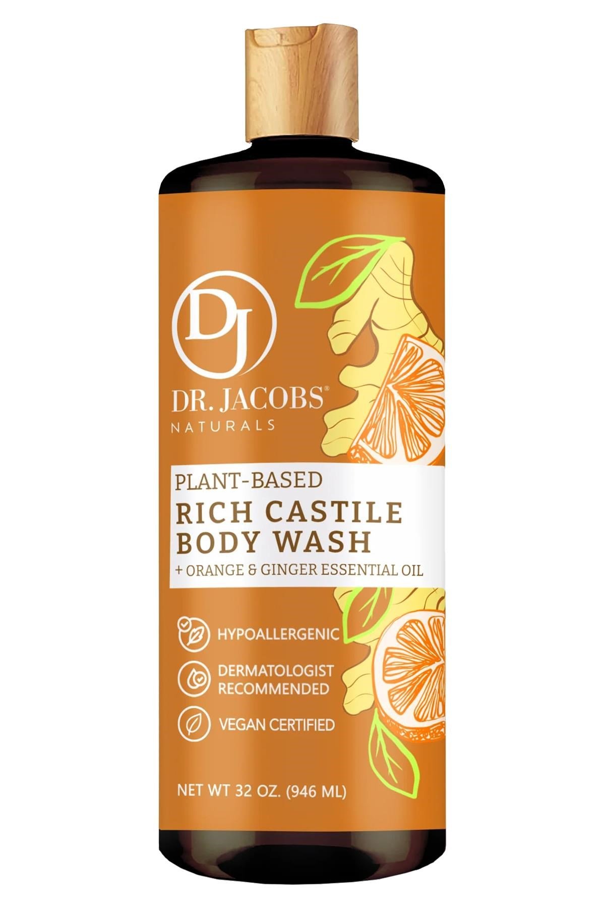 Dr. Jacobs Naturals Portakal ve Zencefil Özlü Bitkisel Duş Jeli 946ML