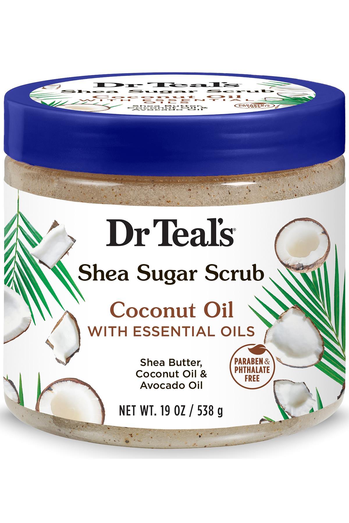 Dr.Teal's Shea Sugar Scrub Coconut Oil Vücut Şeker Peeling 538GR