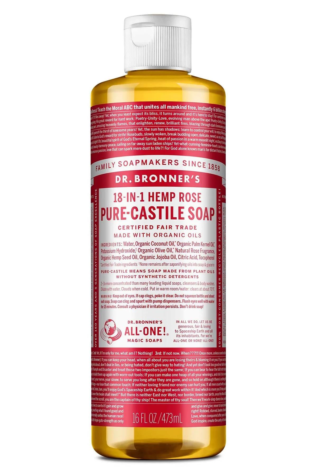 Dr.Bronner's Çok Amaçlı Sıvı Sabun Gül Kokulu 473ML