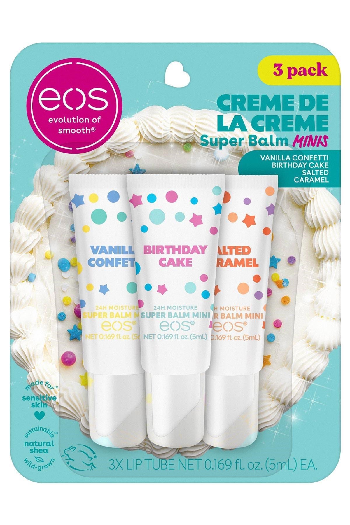EOS Creme de la Creme Mini Super Balm Dudak Bakım Seti 3x5ML