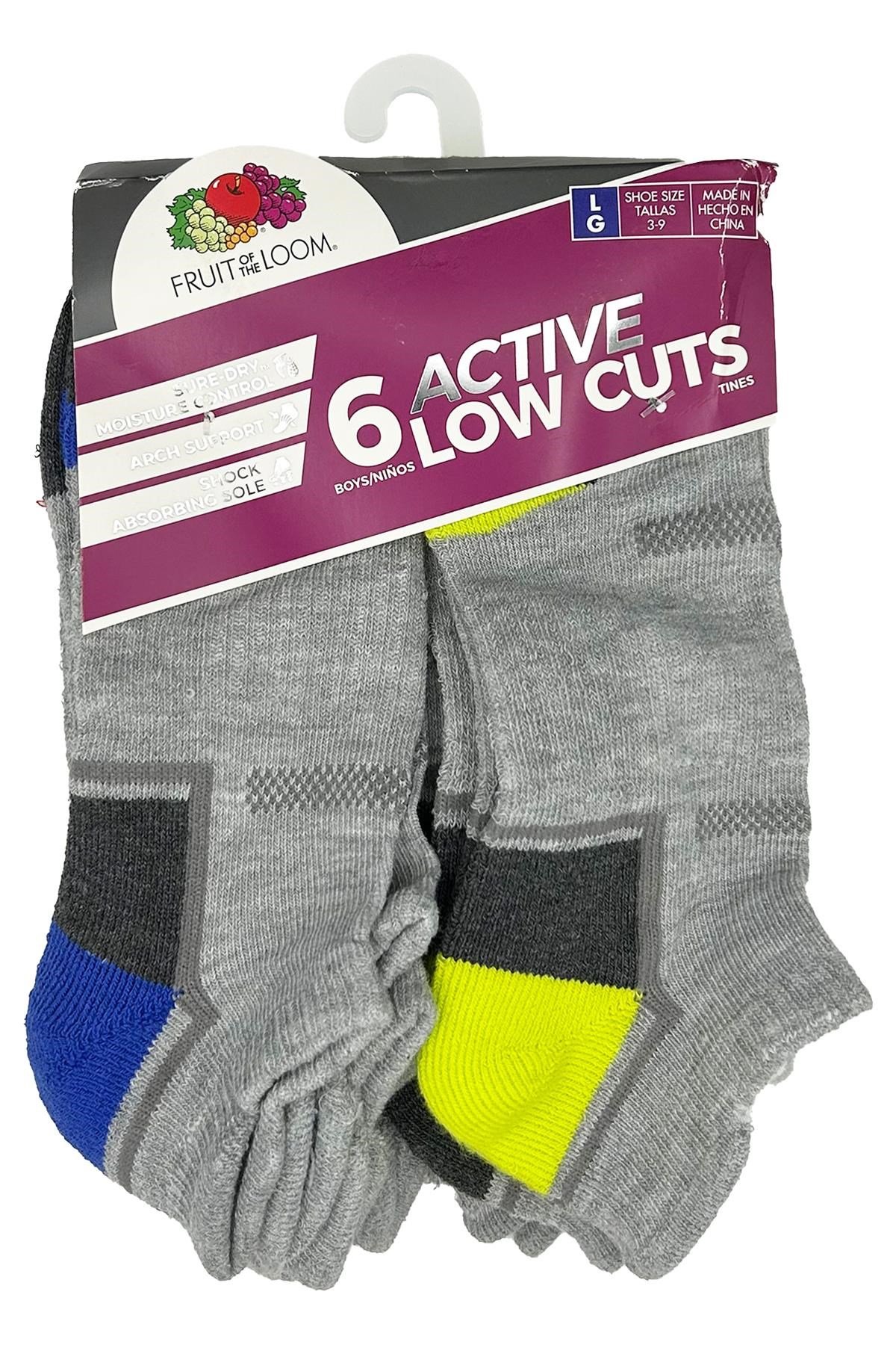 Fruit Of The Loom Active Low Cuts Çorap 6lı Paket (L)