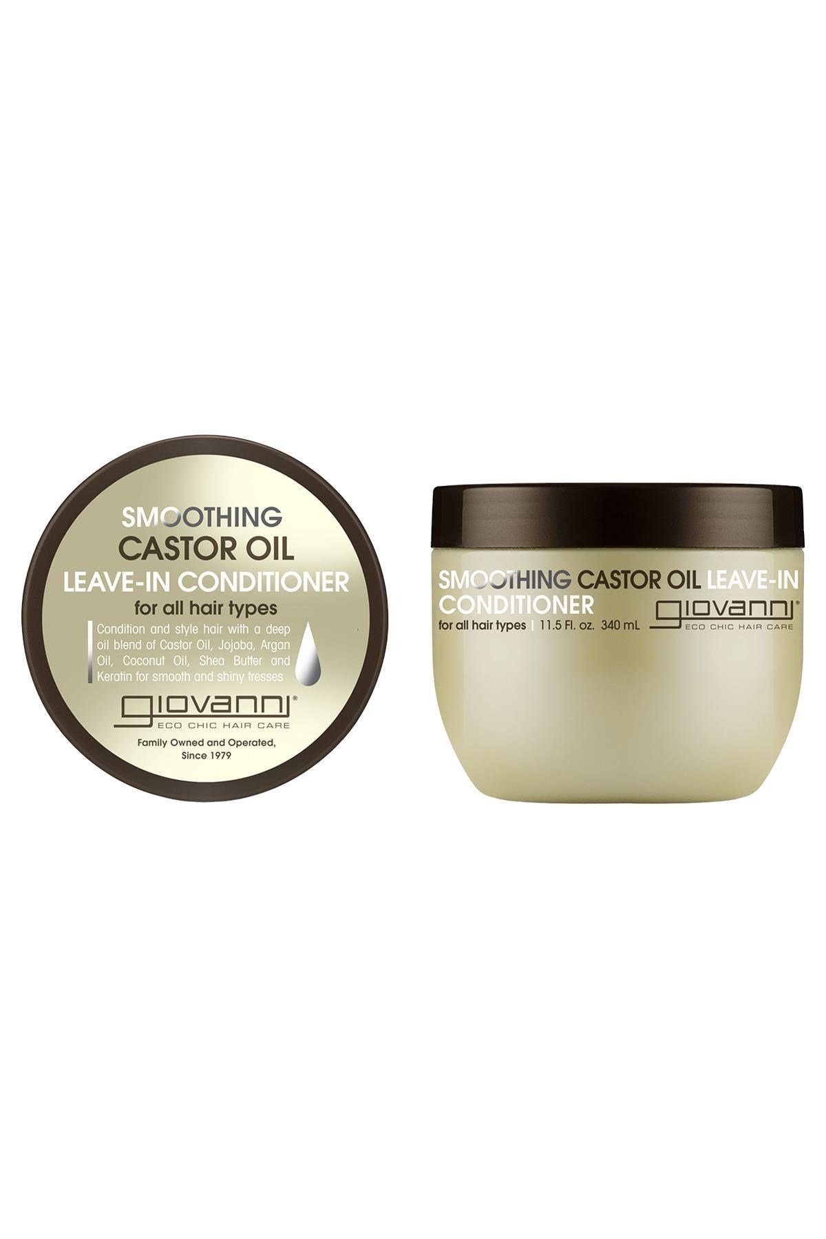 Giovanni Smoothing Castor Oil Durulanmayan Saç Kremi 340ML
