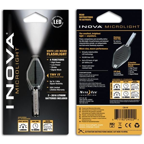Inova Microlight Micro Led Beyaz Işık Şeffaf Gövde