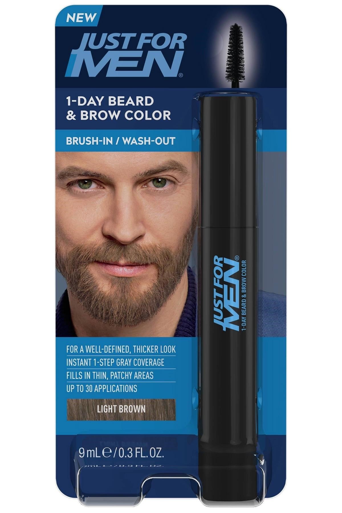 Just For Men 1 Günlük Geçici Sakal ve Kaş Boyası Açık Kahverengi 9ML
