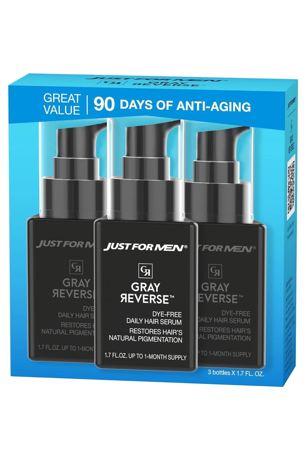 Just For Men Gray Reverse Gri Azaltıcı Günlük Saç Serumu 3x50ML