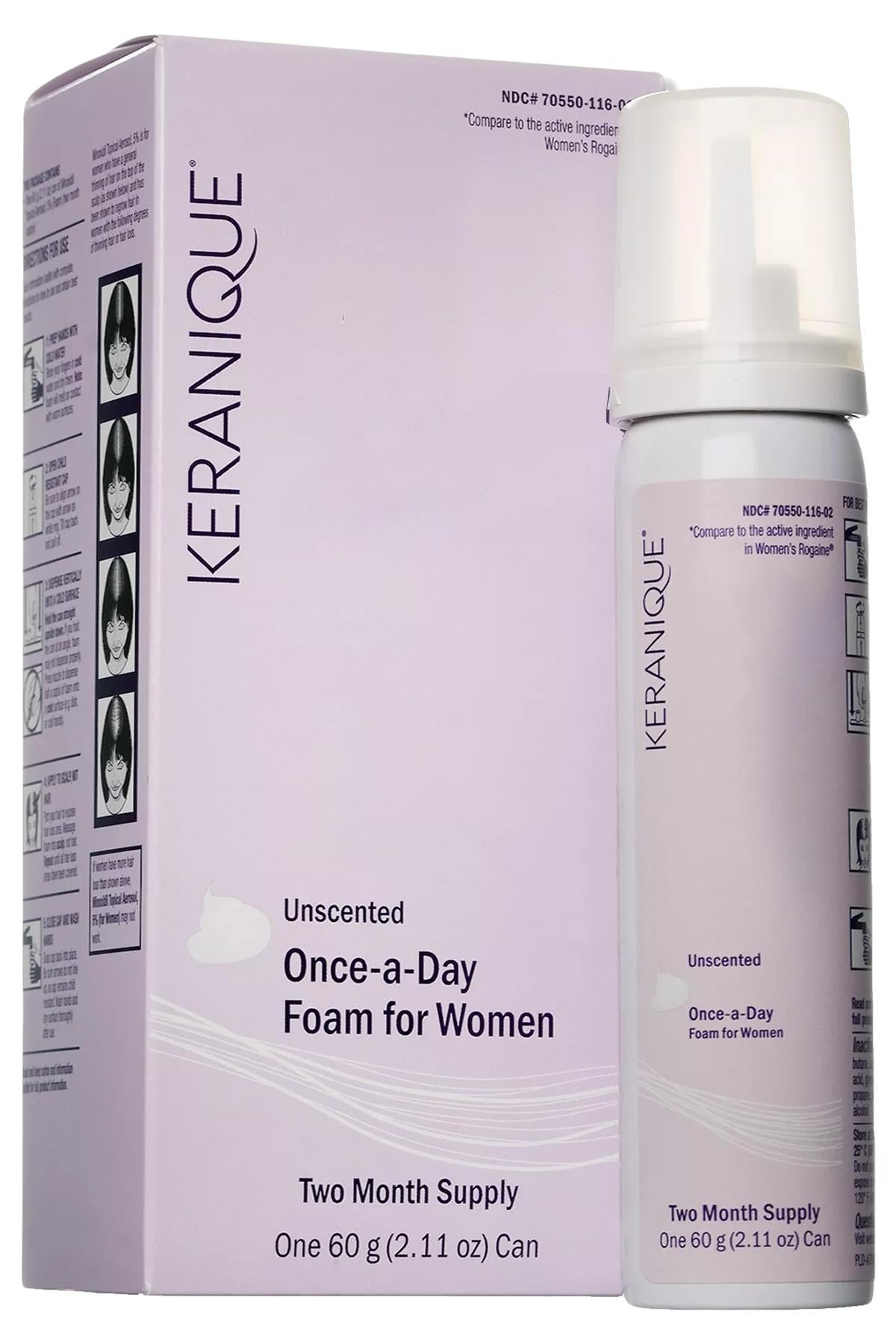 Keranique Women's Köpük 2 Aylık Kullanım 60GR
