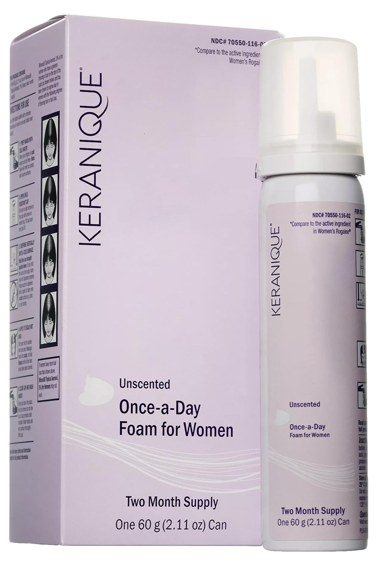Keranique Women's Köpük 2 Aylık Kullanım 60GR