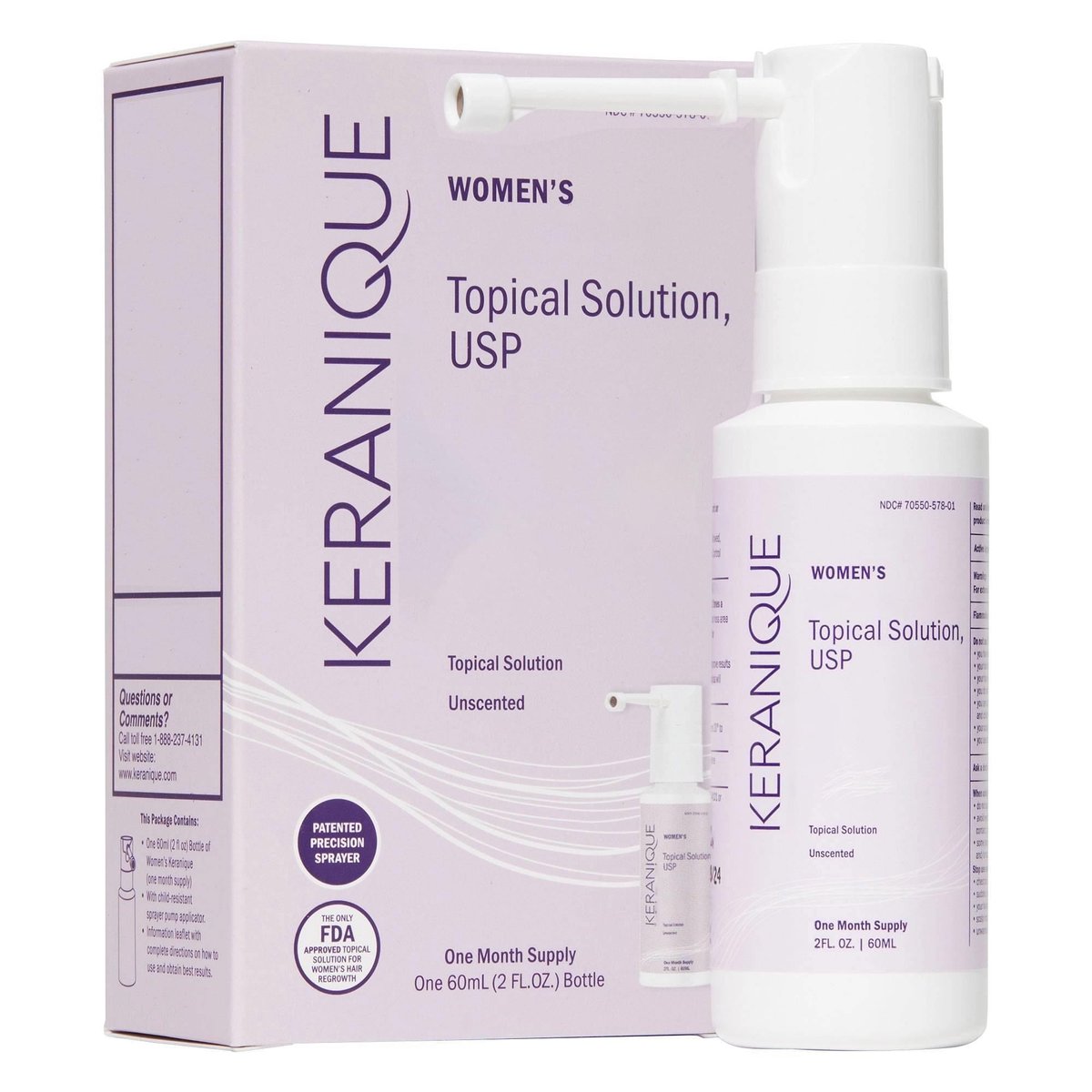 Keranique Women's Solüsyon 1 Aylık Kullanım 60ML