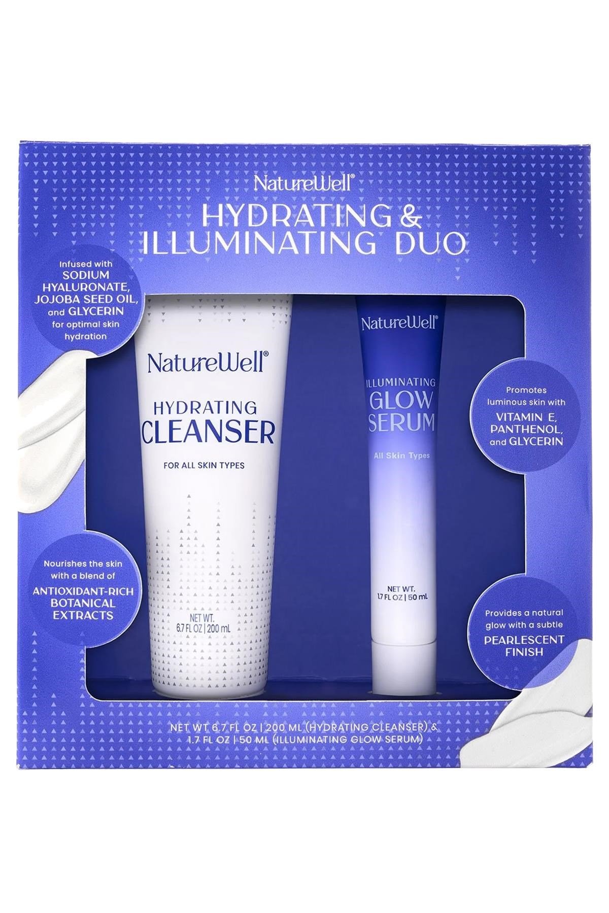 Nature Well Nemlendirici Temizleyici ve Aydınlatıcı Serum İkili Set