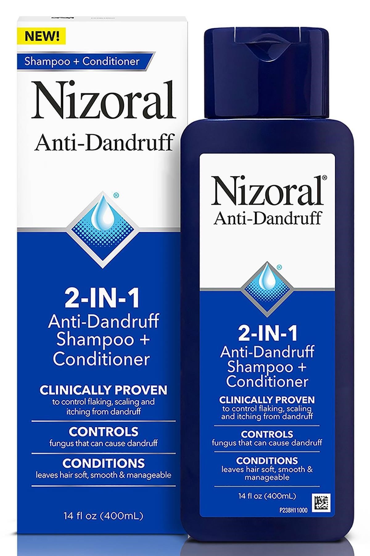 Nizoral 2'si 1 Arada Kepek Karşıtı Şampuan ve Saç Kremi 400ML
