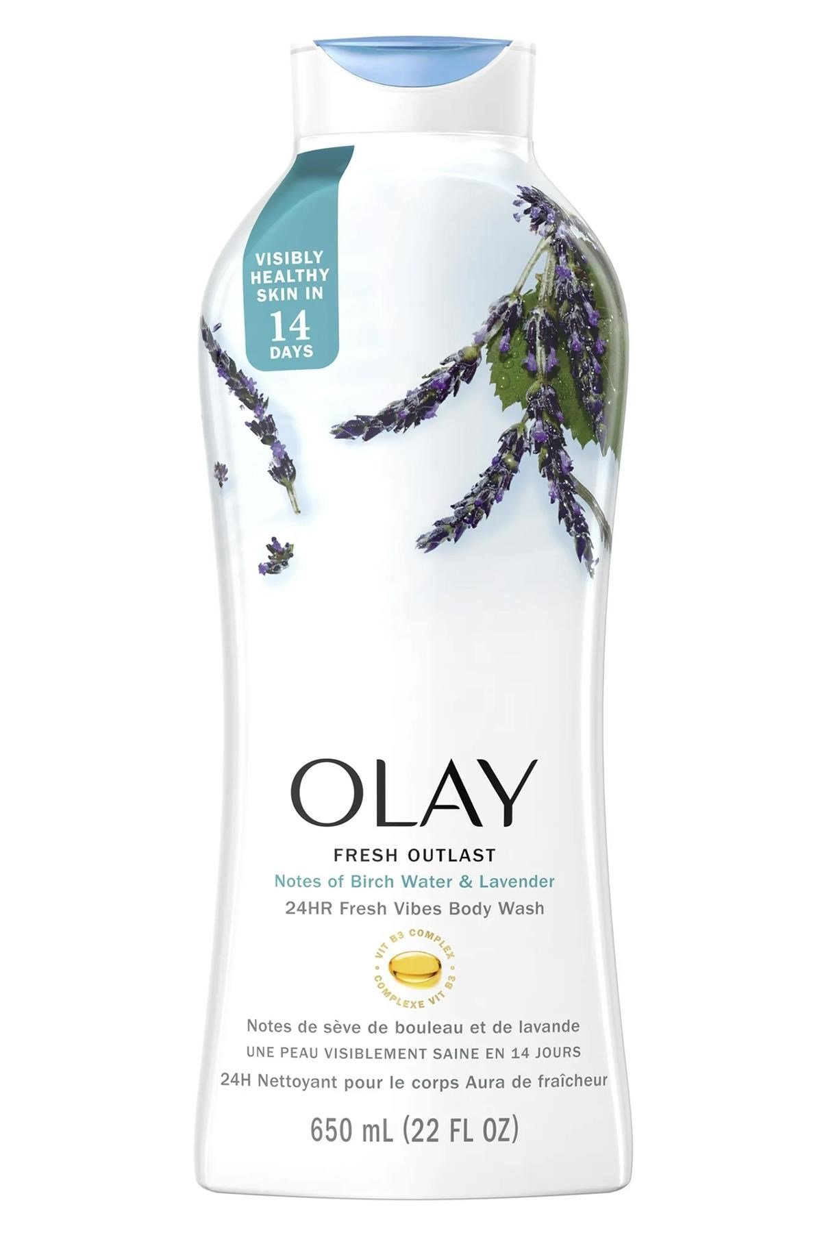 Olay Fresh Outlast Birch Water and Lavender Duş Jeli 650ML