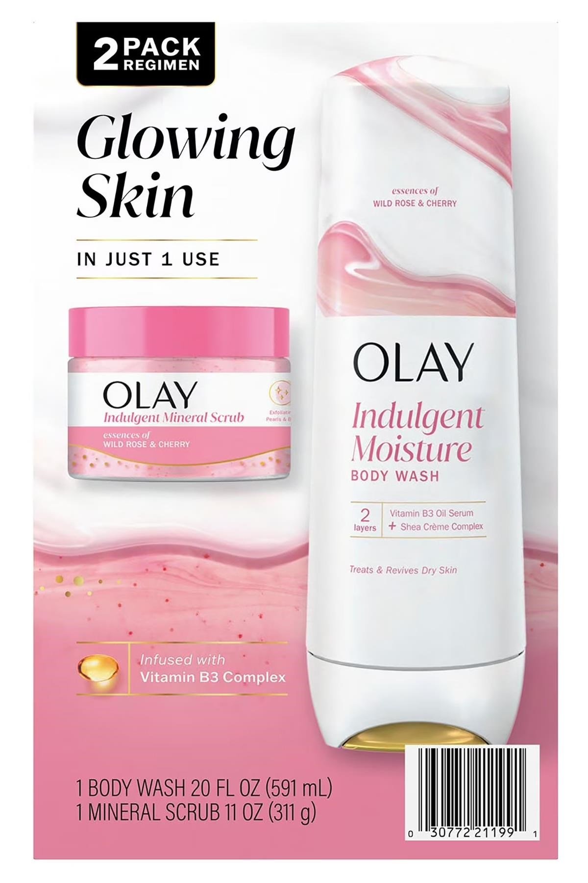 Olay Indulgent Moisture Vücut Peelingi ve Duş Jeli İkili Bakım Seti