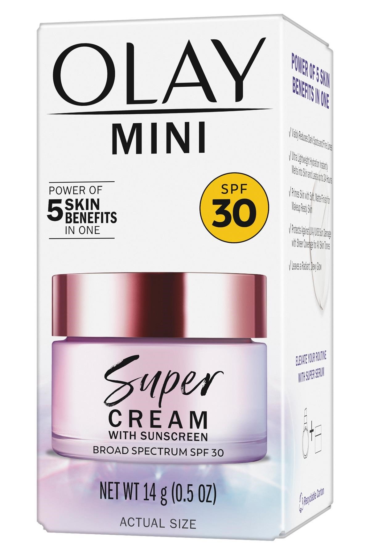 Olay Mini Super Cream SPF30 Güneş Koruyucu Nemlendirici Yüz Kremi 14GR