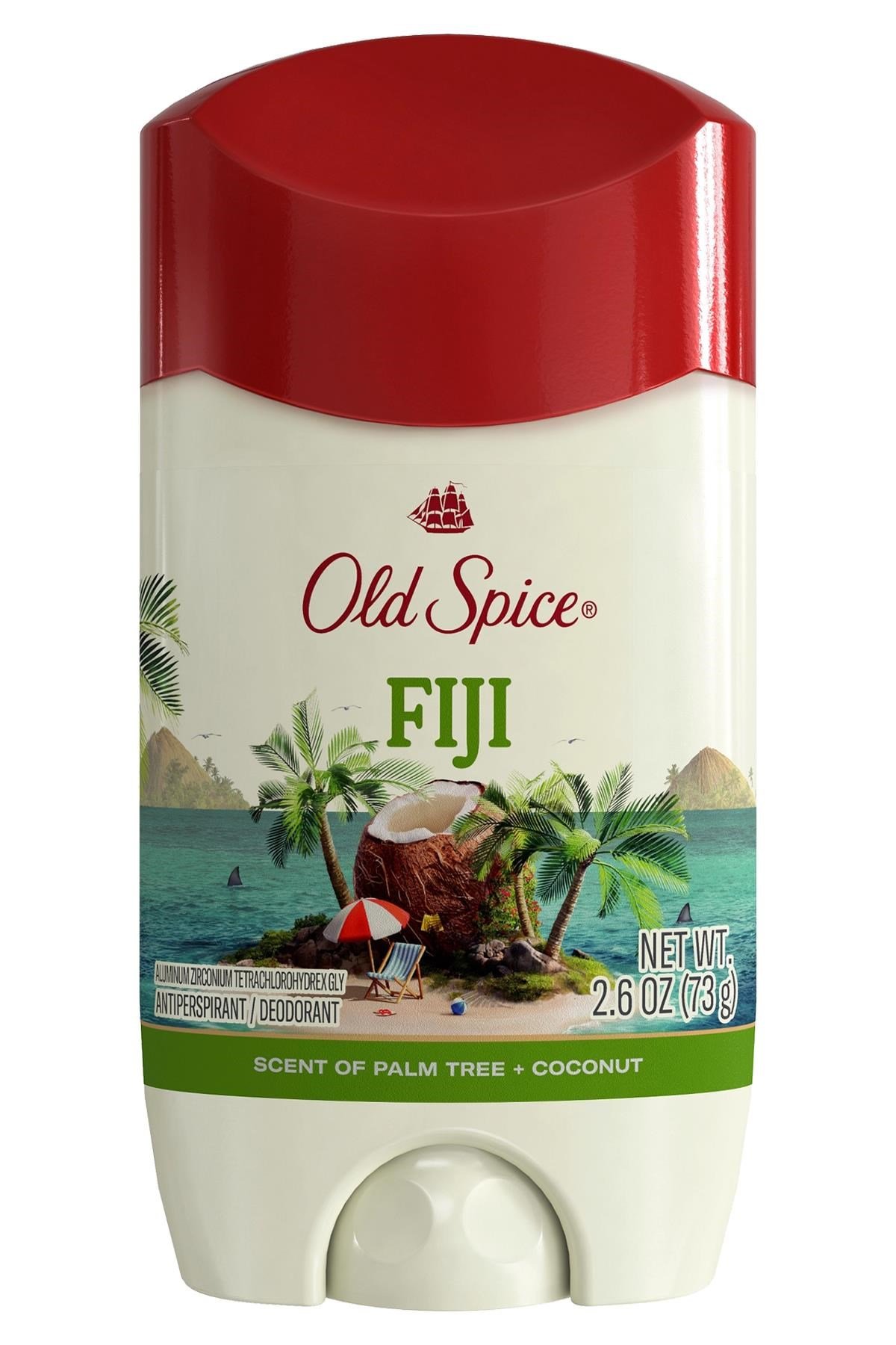 Old Spice Fiji Palm Tree + Coconut Antiperspirant Stick Deodorant 73GR