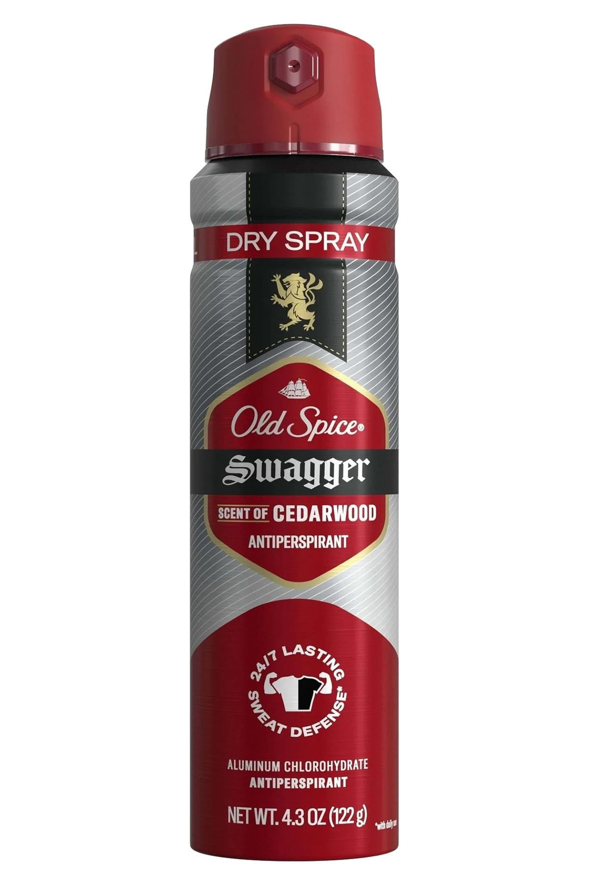 Old Spice Swagger Scent of Cedarwood Antiperspirant Sprey Deodorant 122GR