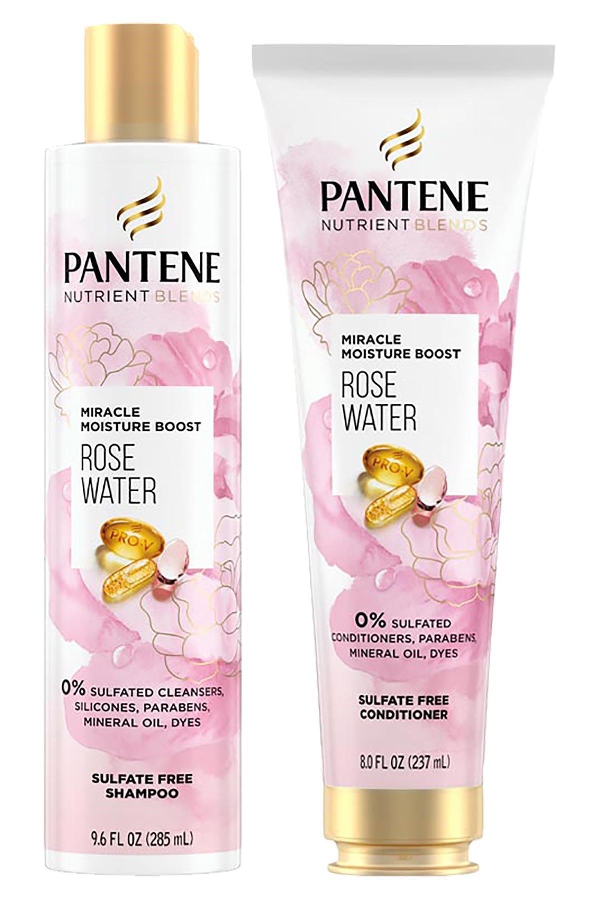 Pantene Rose Water Nemlendirici Sülfatsız Şampuan ve Saç Kremi Seti