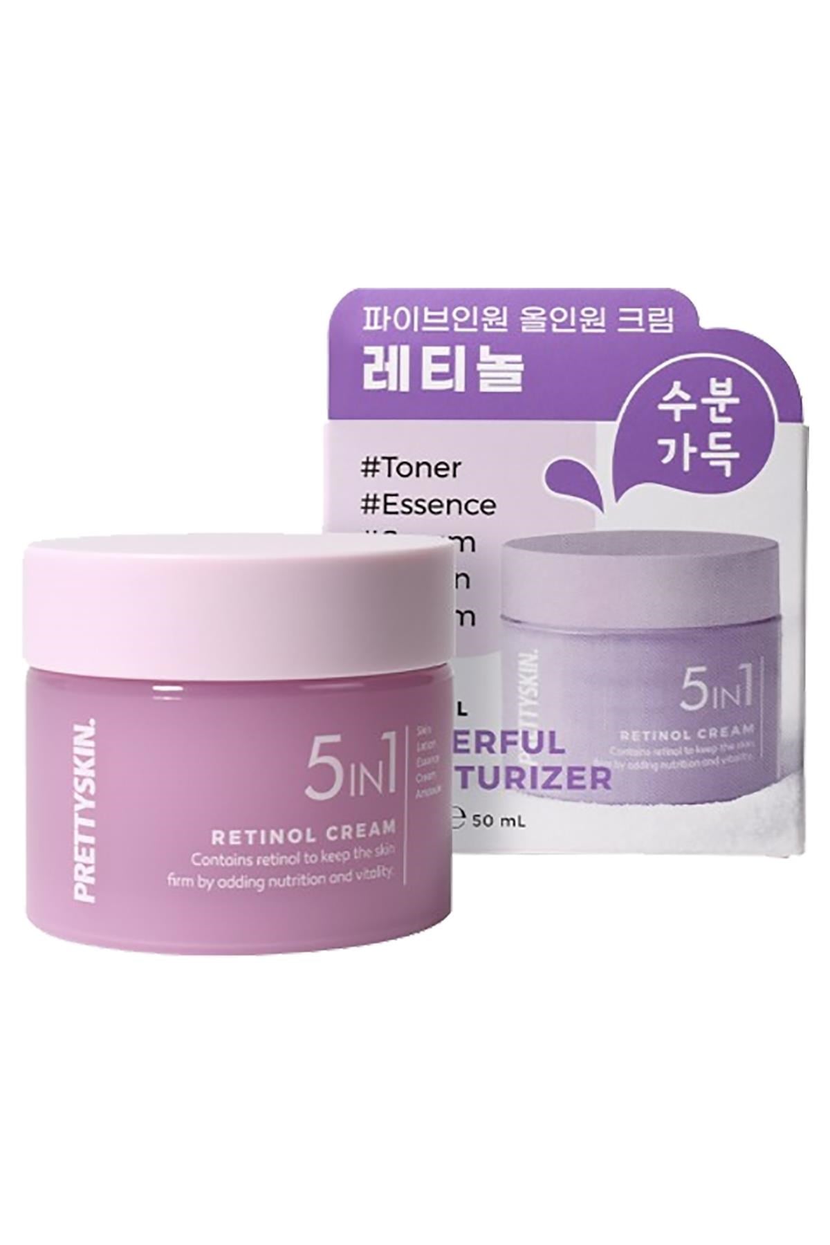 PrettySkin 5in1 Retinol Nemlendirici Yüz Kremi 50ML
