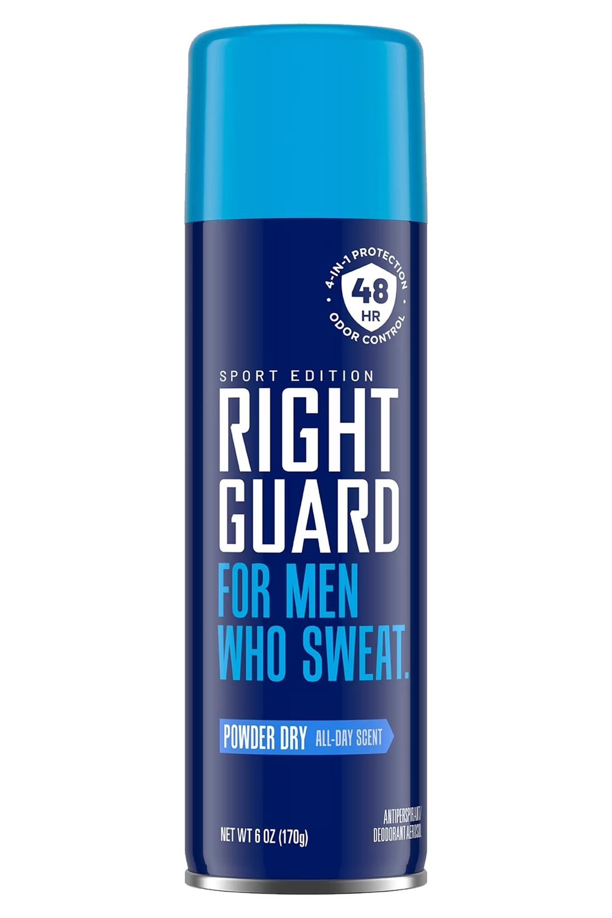 Right Guard Sport Edition Powder Dry Antiperspirant Sprey Deodorant 170GR