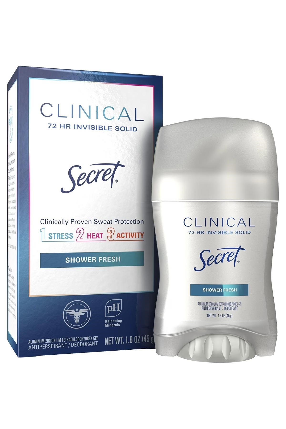 Secret Clinical Strength Shower Fresh Antiperspirant Stick Deodorant 45GR