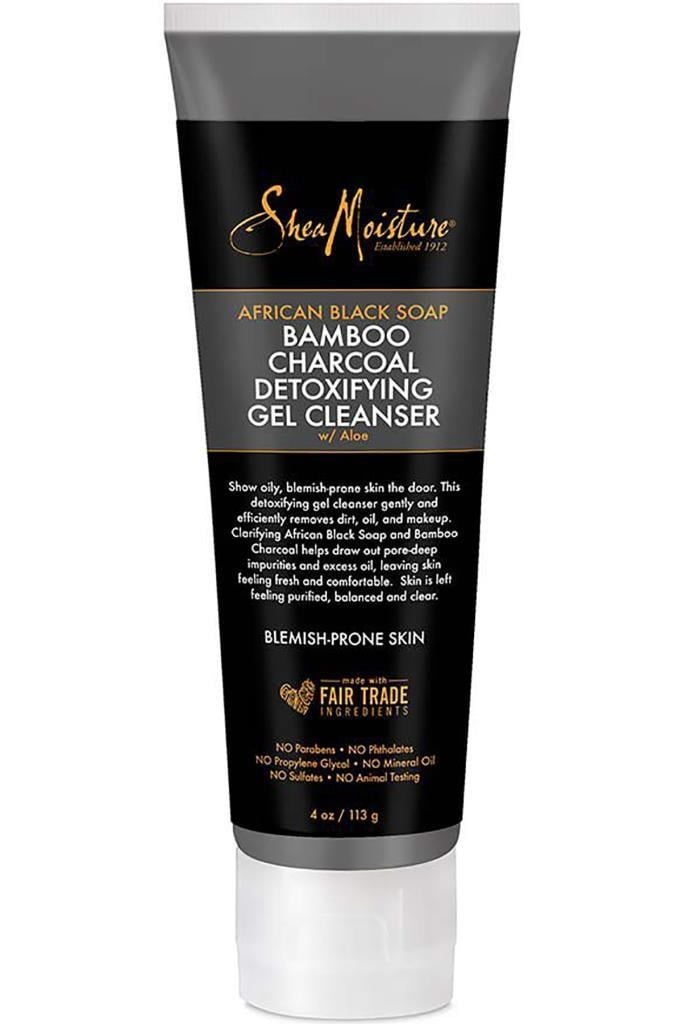 Shea Moisture Afrika Siyah Sabunu ve Bambu Kömürü Detoks Jel Temizleyici 113GR