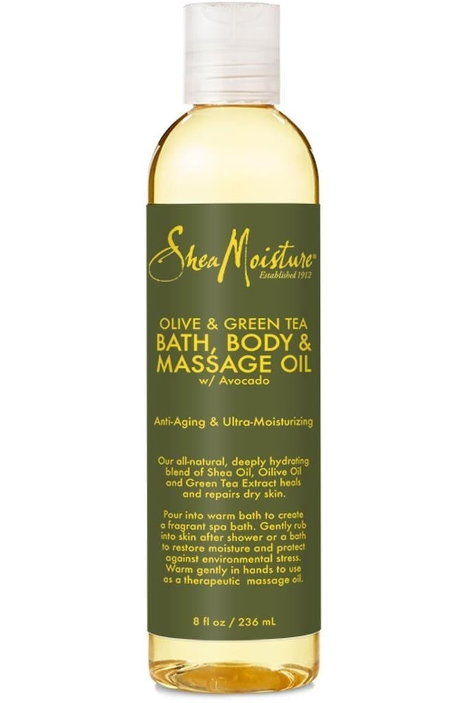 Shea Moisture Zeytin ve Yeşil Çaylı Banyo, Vücut ve Masaj Yağı 236ML