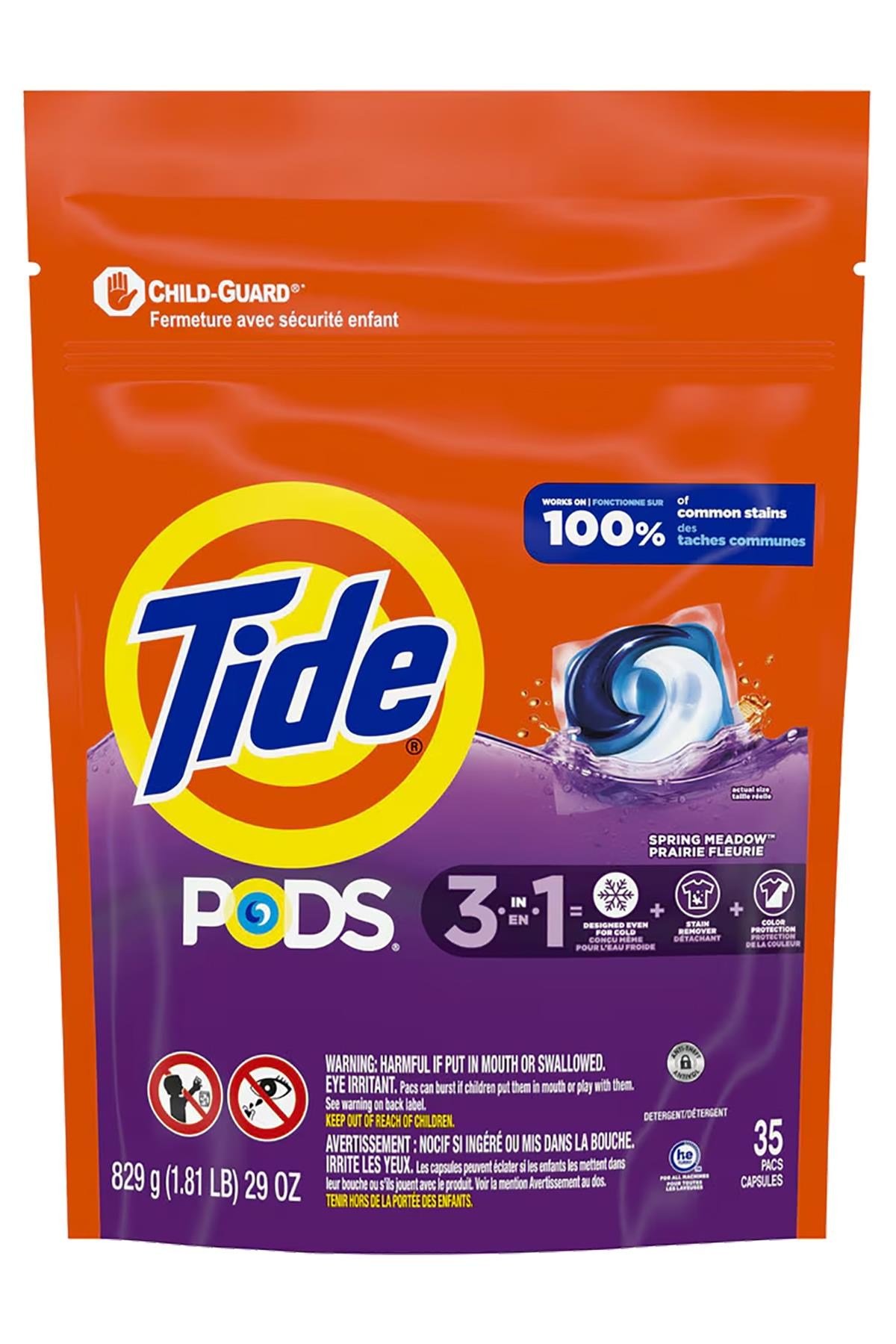 Tide PODS 3in1 Kapsül Çamaşır Deterjanı Bahar Esintisi 35 Kapsül