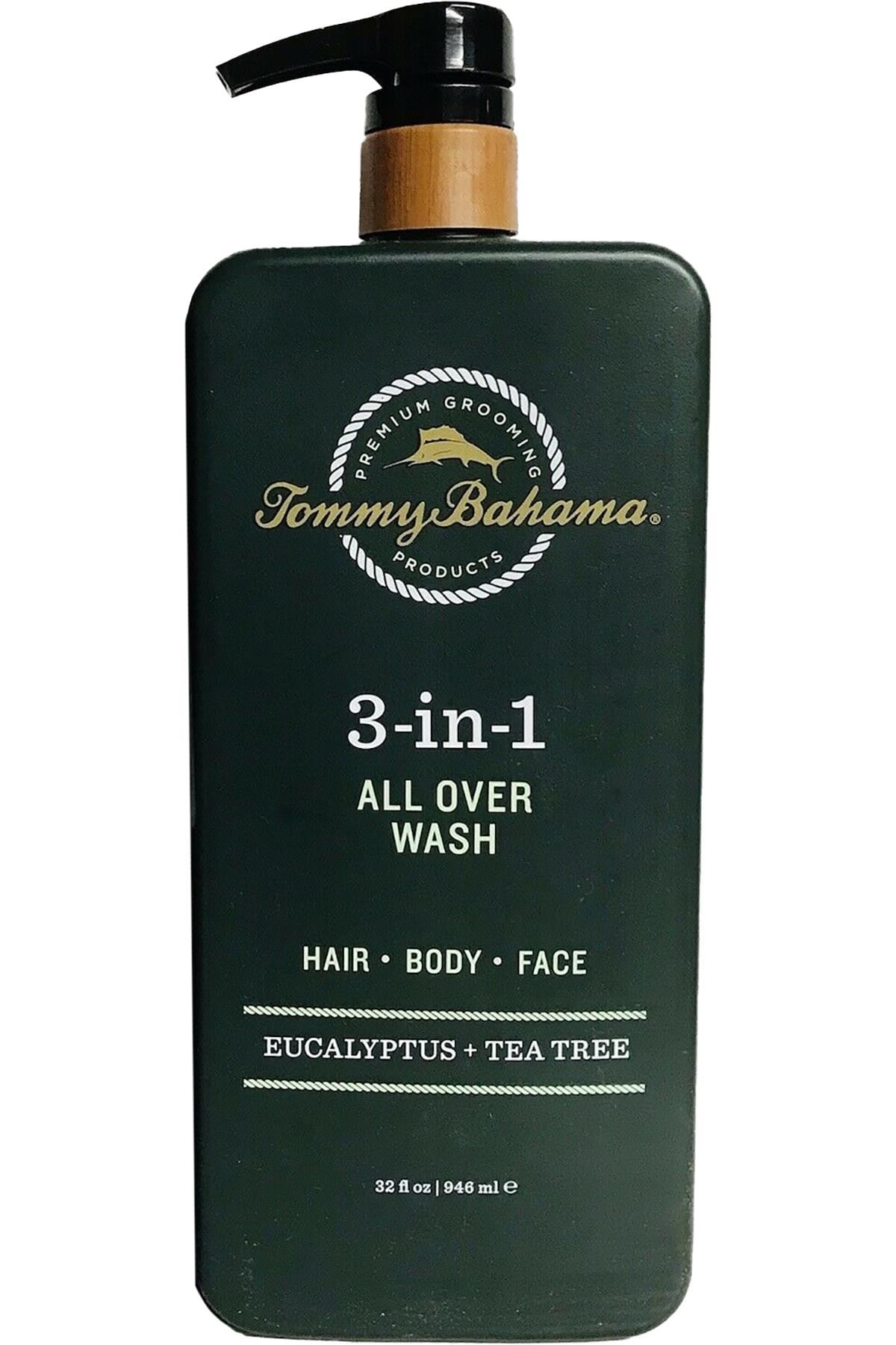 Tommy Bahama 3in1 Eaucalyptus + Tea Tree Saç, Vücut ve Yüz Şampuanı 946ML