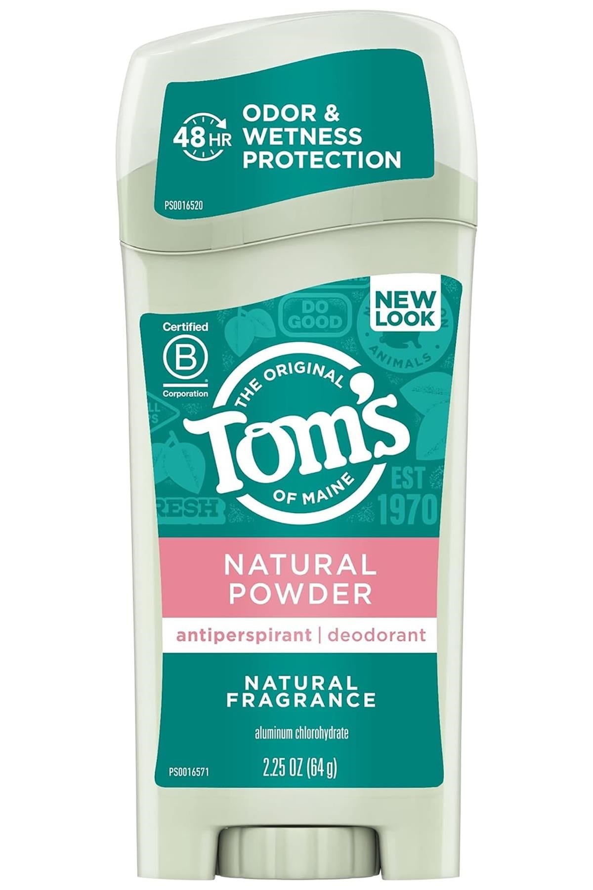 Tom's Of Maine Natural Powder Antiperspirant Stick Deodorant 64GR