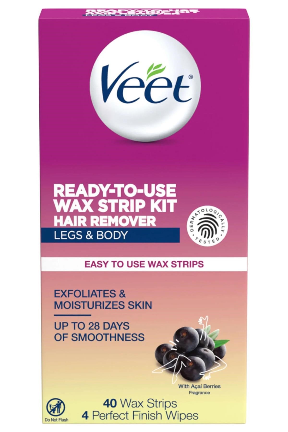Veet Bacak ve Vücut Bölgesi Sir Ağda Bandı 40lı Paket