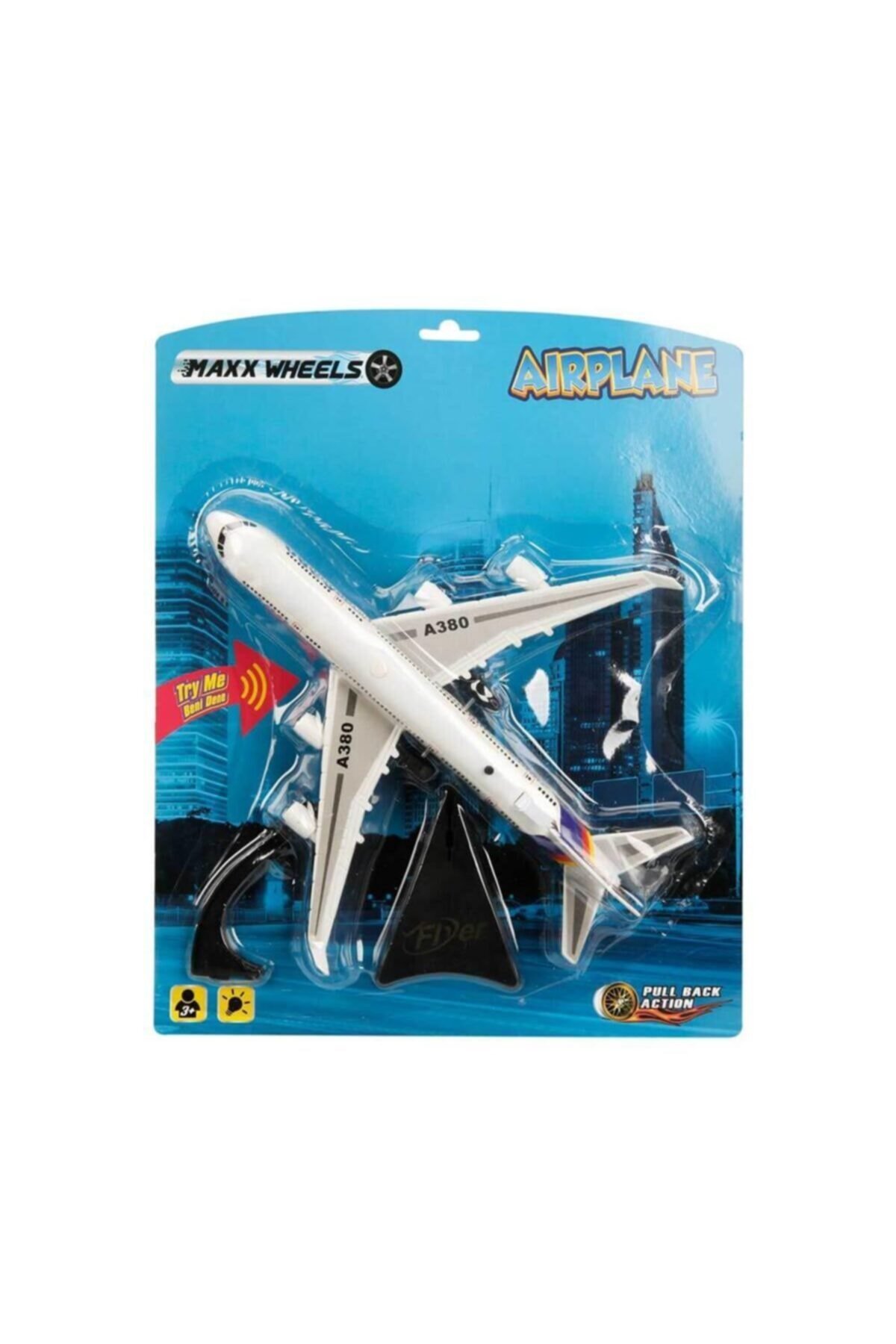 00316 A380 Airbus Uçak Işıklı