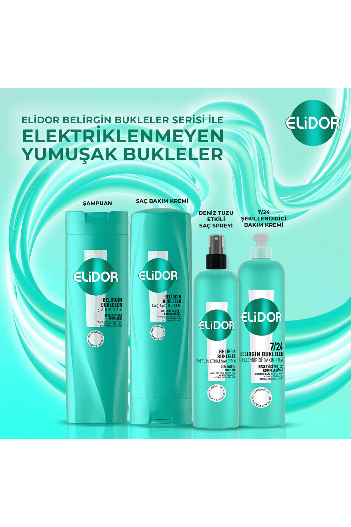 7/24 Şekillendirici Saç Bakım Kremi Belirgin Bukleler Dalgalı Ve Kıvırcık Saçlar 240 ml X2